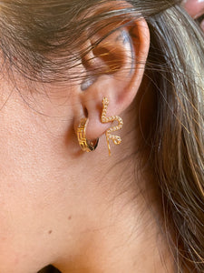 Crys Snake Earrings